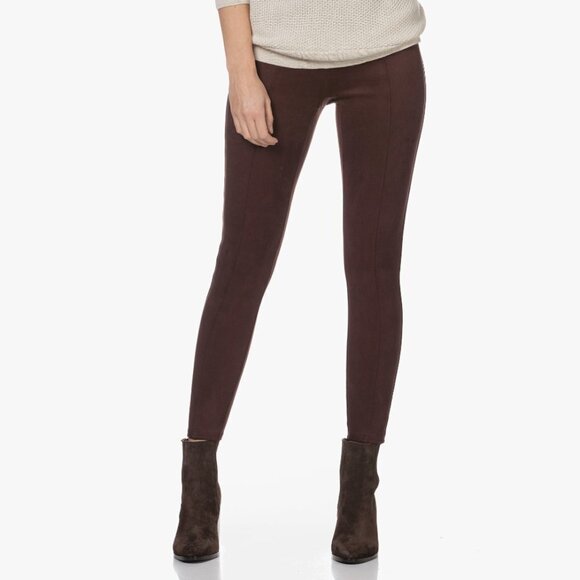 Spanx Shapewear Faux Suede Leggings • Dark Terracotta Size Small - Picture 2 of 8